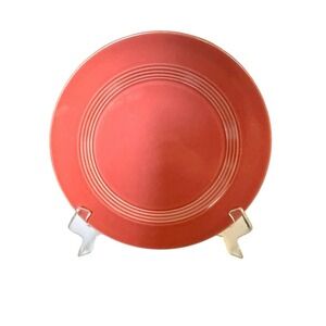 1 Dinner Plate Homer Laughlin Rose Pink Harlequin Vintage USA 10"